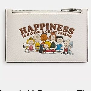 Coach X Peanuts Zip Card Case